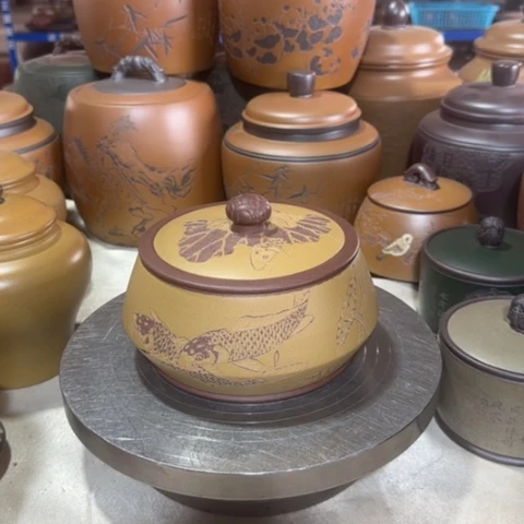 紫砂茶叶罐。。。。。。。。