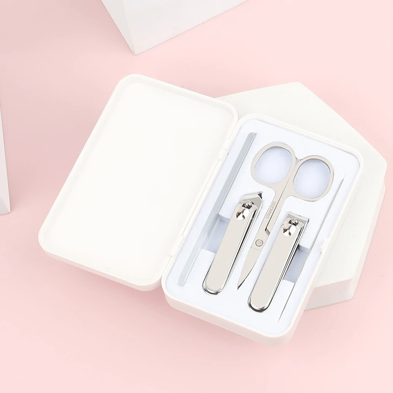 盒装5件套美容美甲工具高档指甲钳套装广告印刷指甲剪指甲刀套装