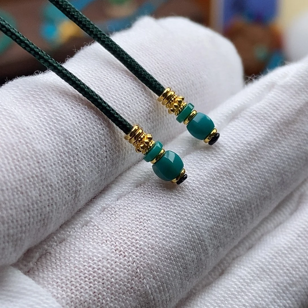 绿松石18K金镶嵌绿松石配饰