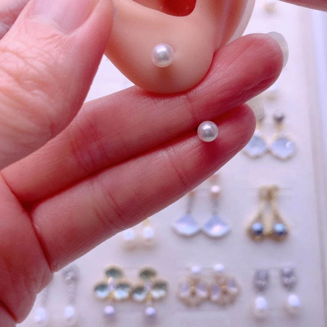 耳饰淡水珍珠合金