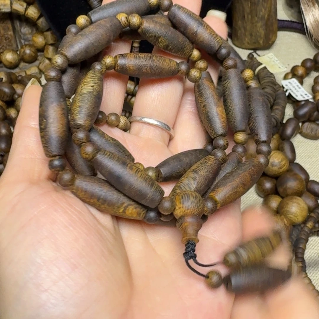 沉香手串天珠张勺子卡8-30克多样性发货一条