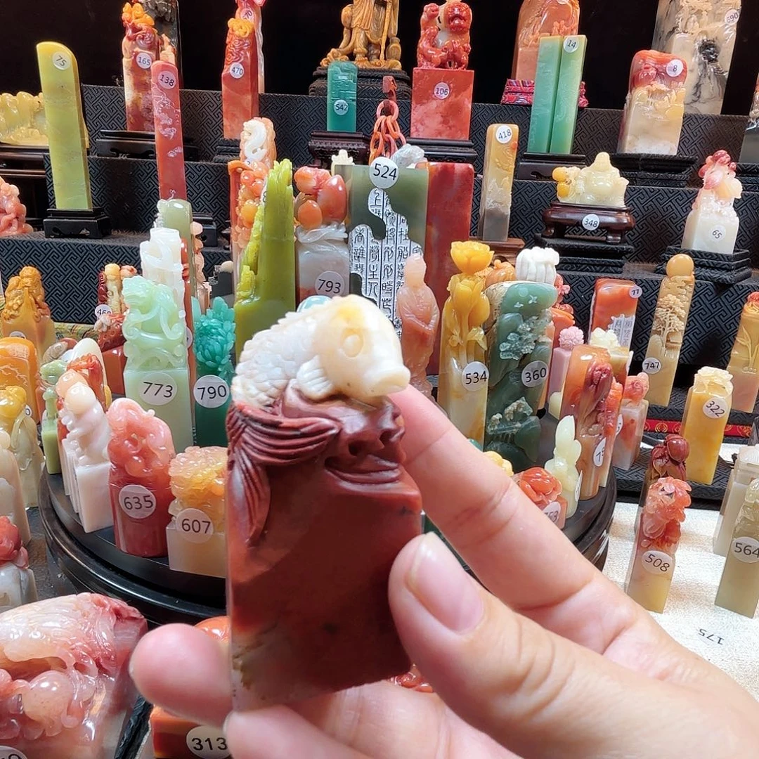 其他寿山石如鱼得水