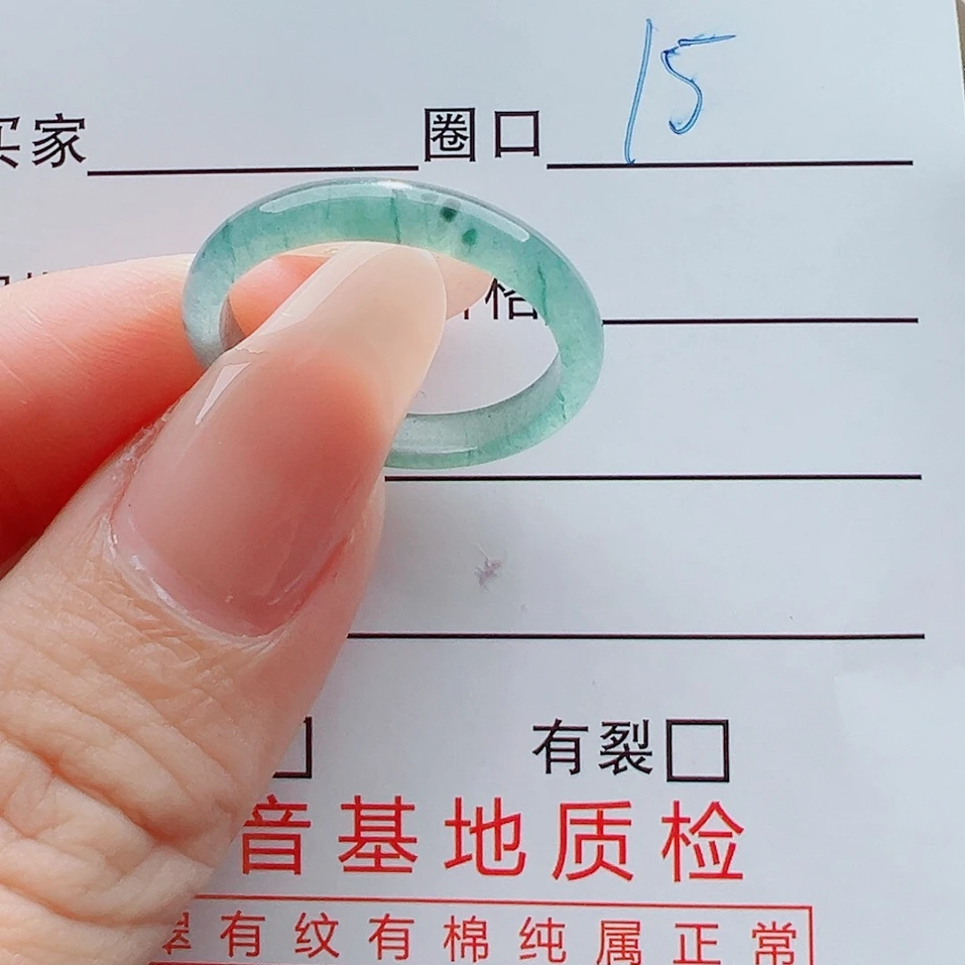 未镶嵌戒指翡翠美**情戒圈