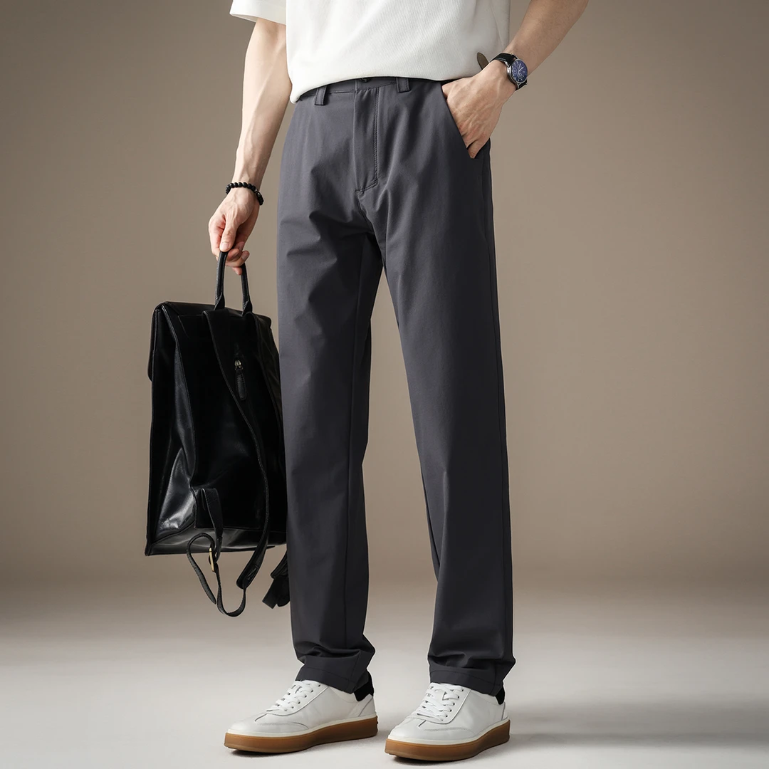 夏季薄款战术通勤三防休闲裤男户外软壳透气速干弹力登山徒步长裤