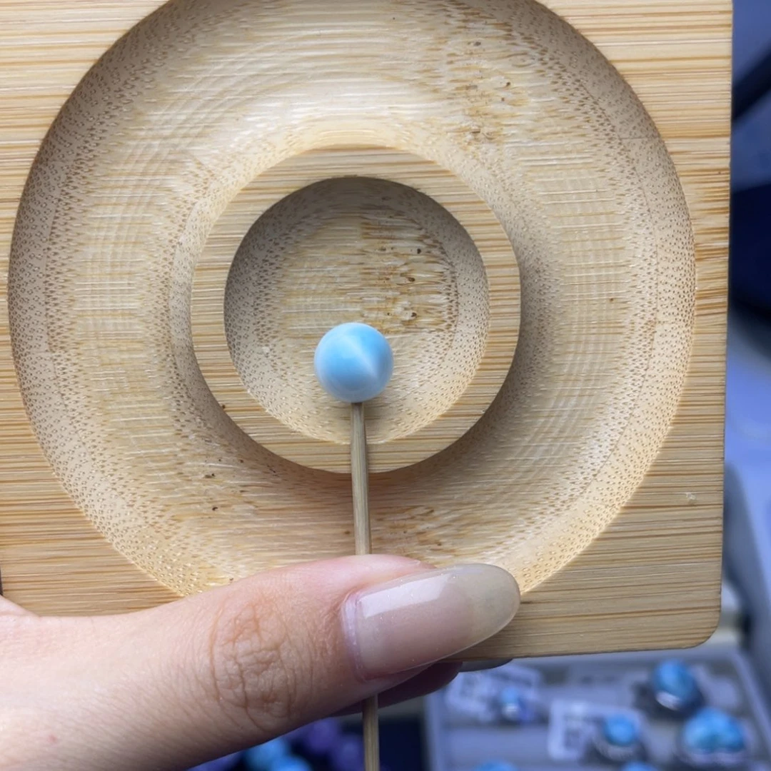 未镶嵌针钠钙石（海纹石）珠宝半成品海纹石单珠卡9