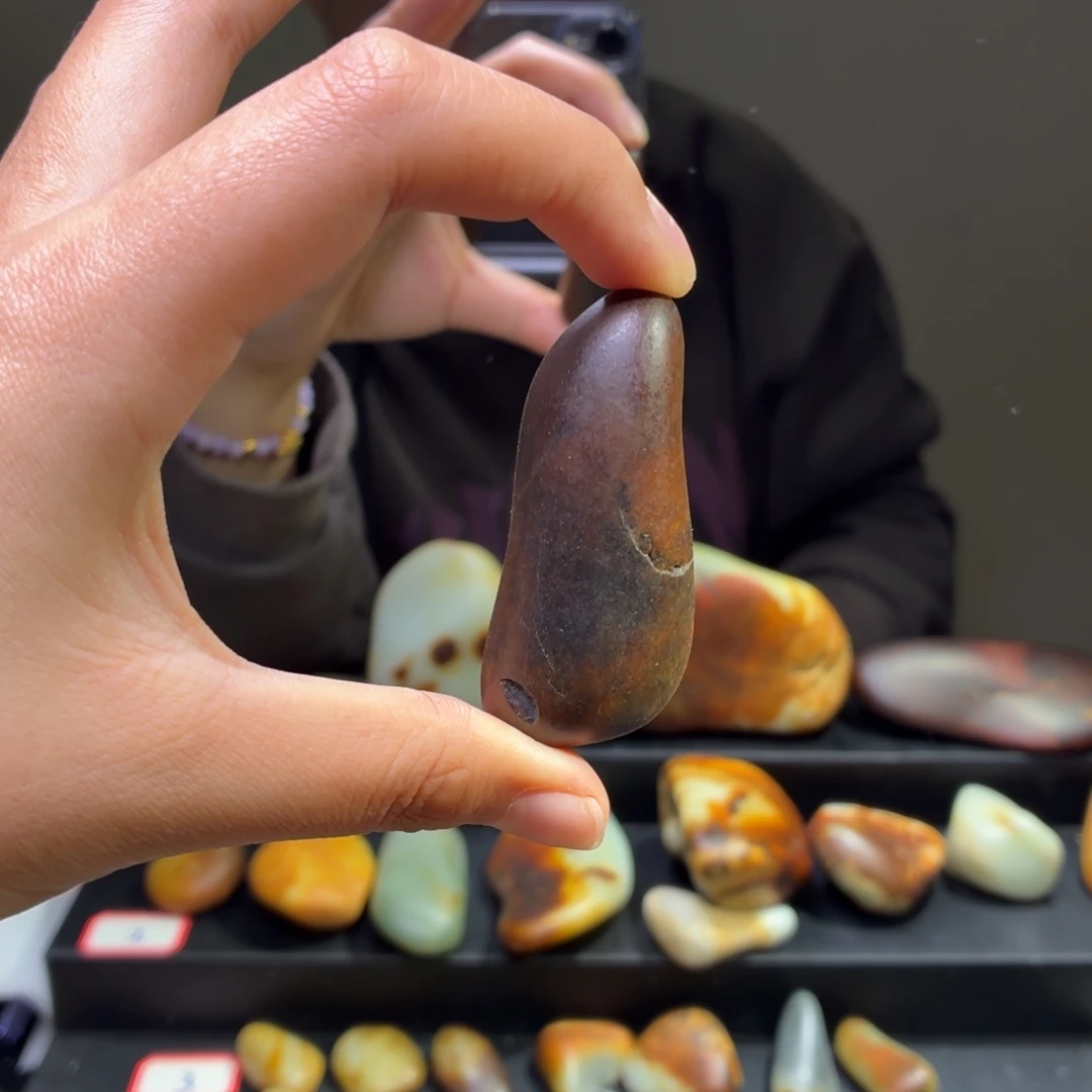 和田玉未镶嵌挂件55.5