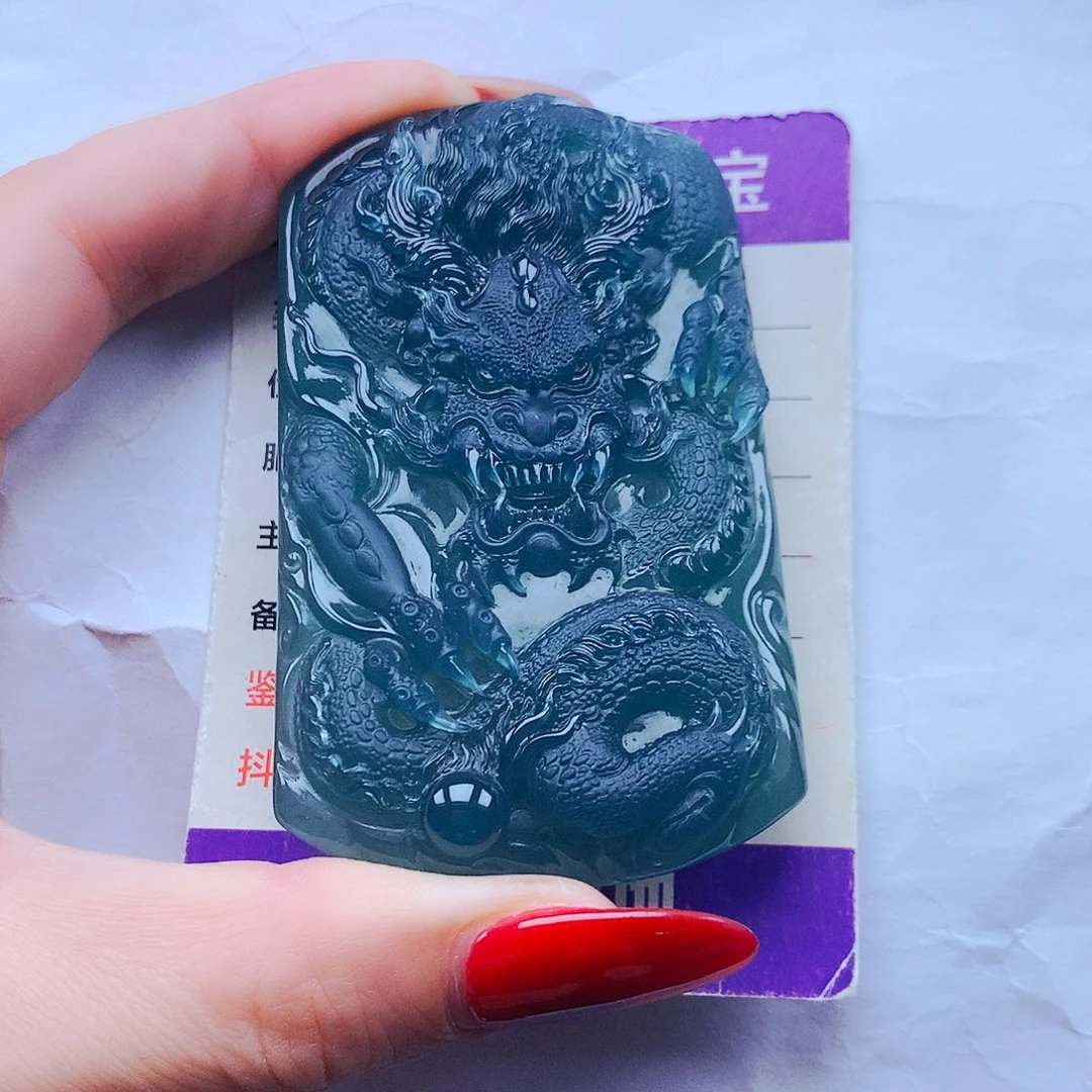 呵***呵翡翠未镶嵌颈饰纯天然Ａ货翡翠，挂件