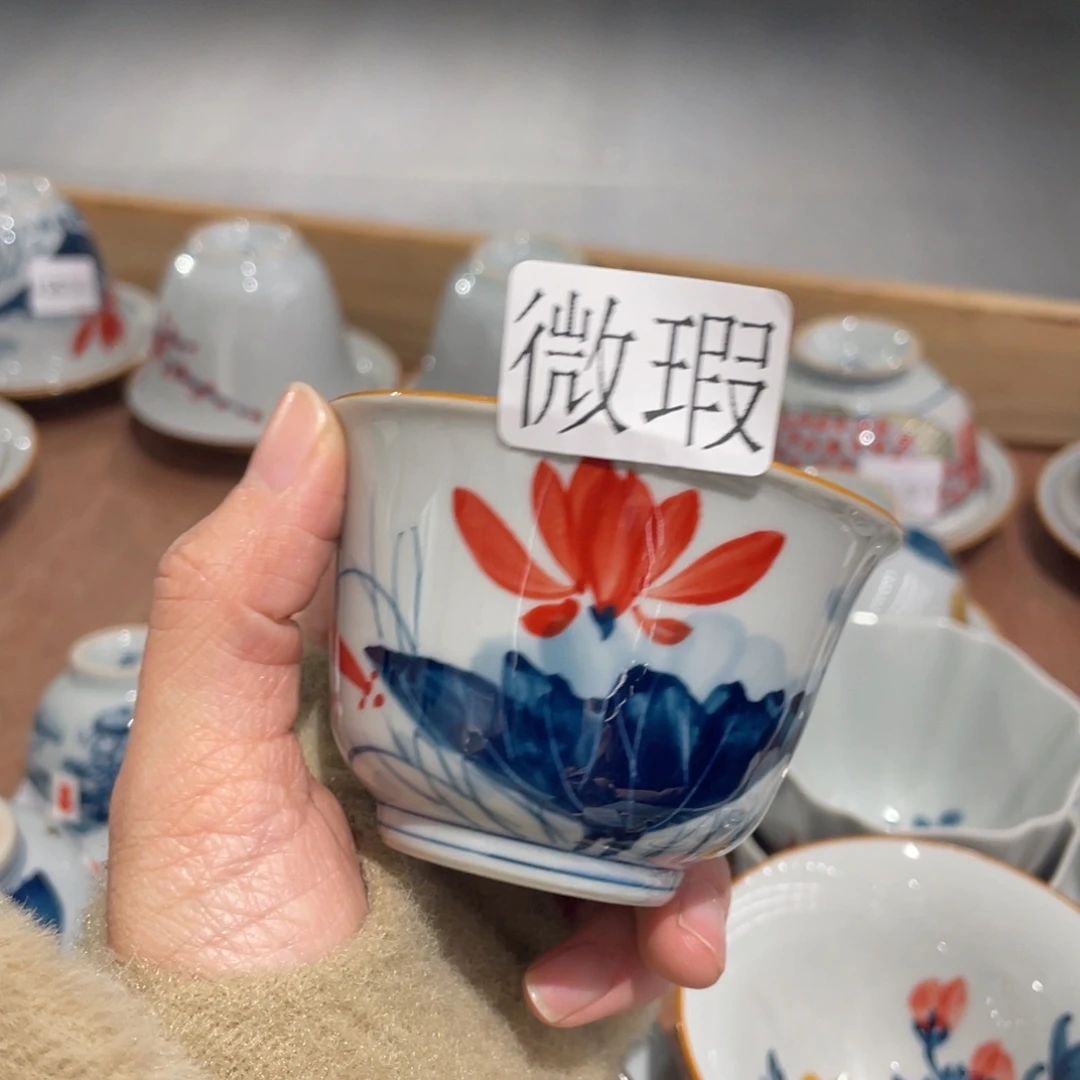 有瑕釉下彩纯手绘