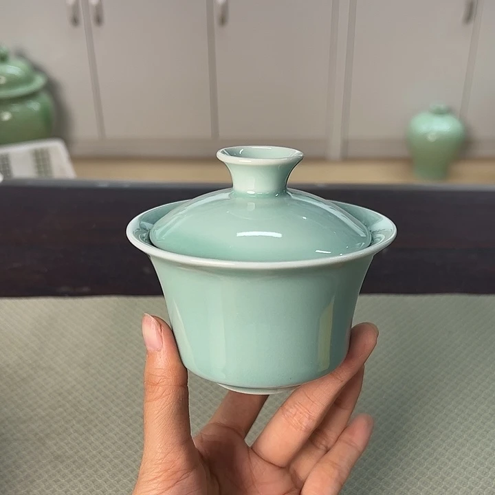 龙泉云间青瓷小米茶器