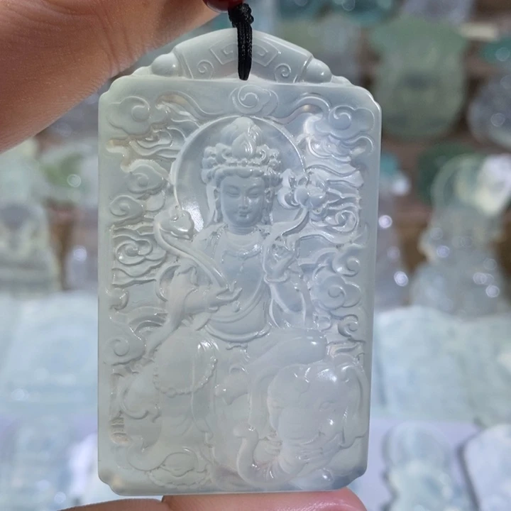 岫玉未镶嵌吊坠吊坠