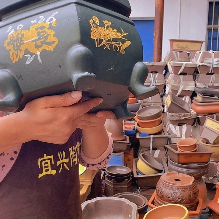 紫砂花盆宜兴紫砂