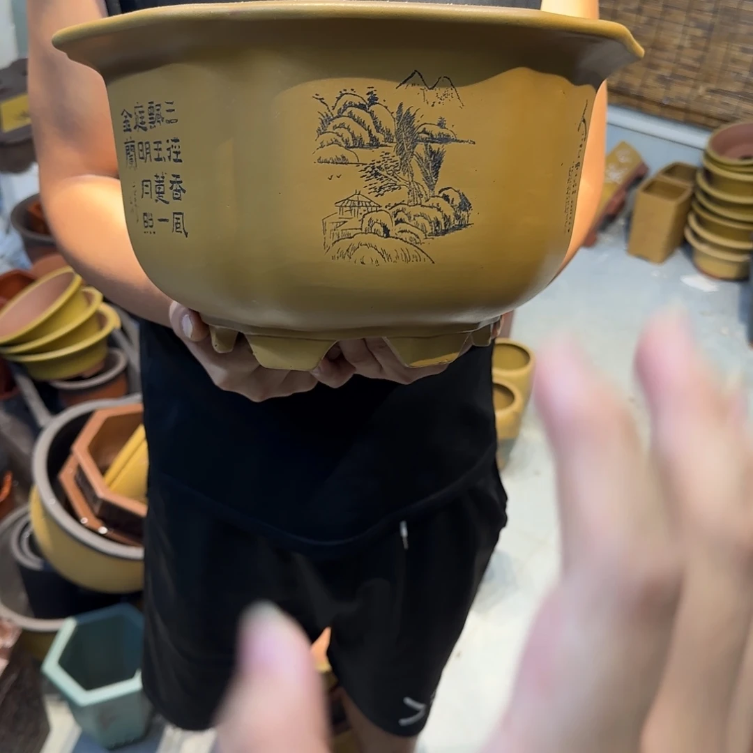 紫砂花盆口径27.15口径