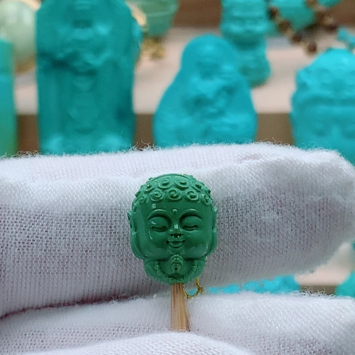 未镶嵌绿松石宝宝佛
