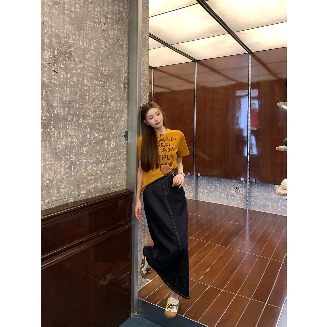 SZA【彩蝶记忆】夏季新款韩系百搭好看圆领短袖显瘦T恤上衣A-1771