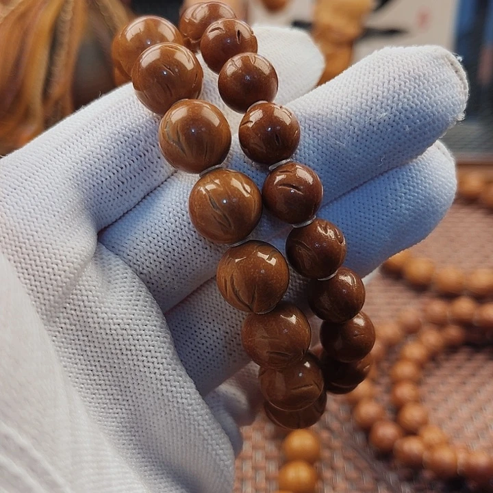 桃核手串X****m10龙纹加12龙纹