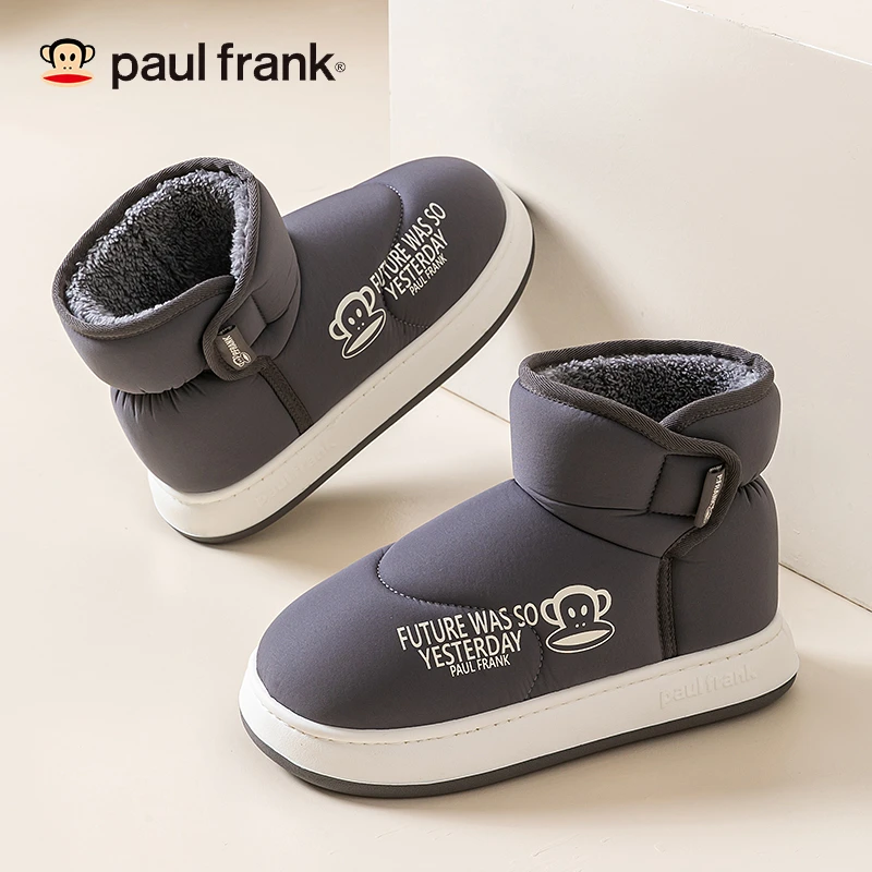 大嘴猴棉鞋日常舒适保暖包跟厚底棉鞋女款软底雪地靴棉鞋男款冬季