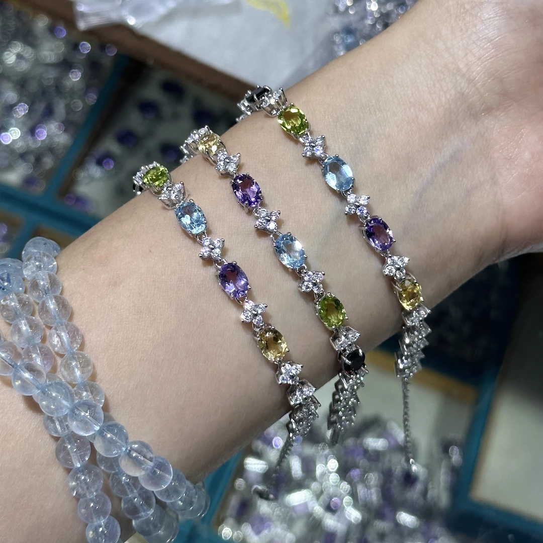 钨金石英石手链 天然高品多宝手链