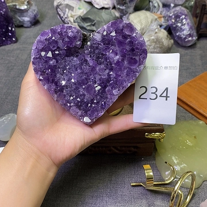 紫晶珠宝半成品未镶嵌