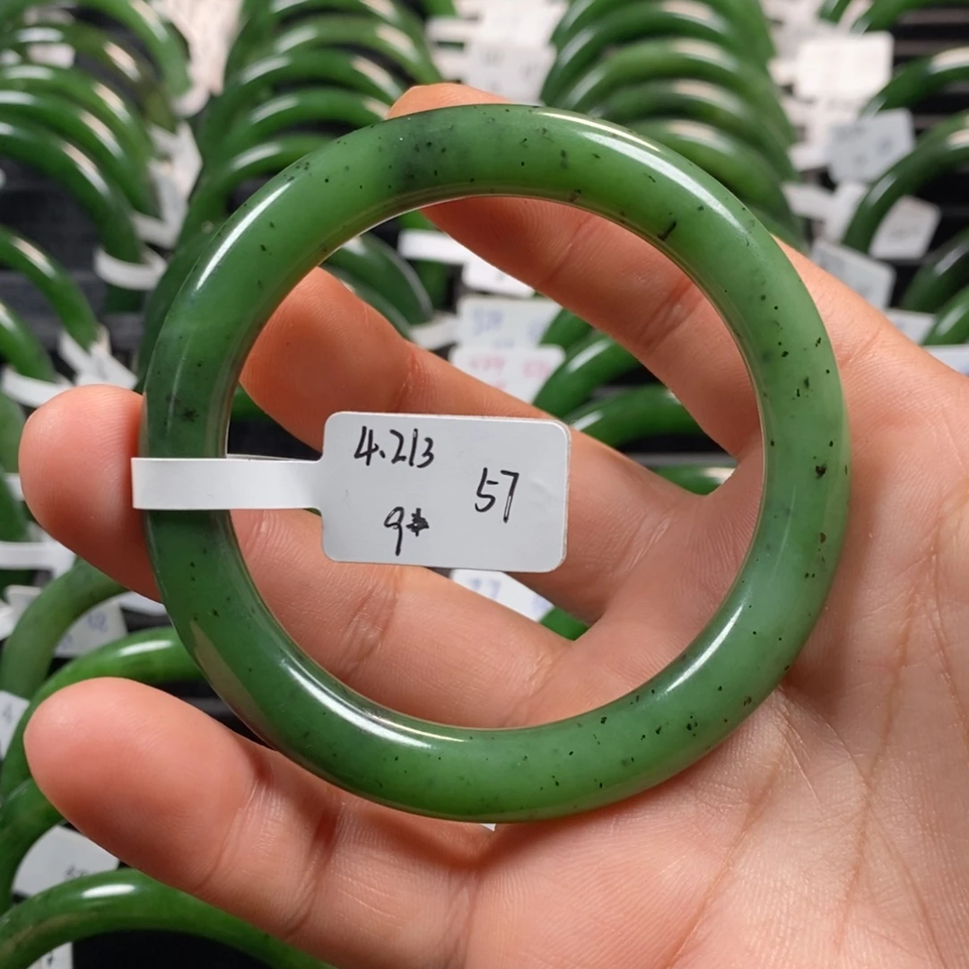 和田玉（碧玉）手镯未镶嵌57