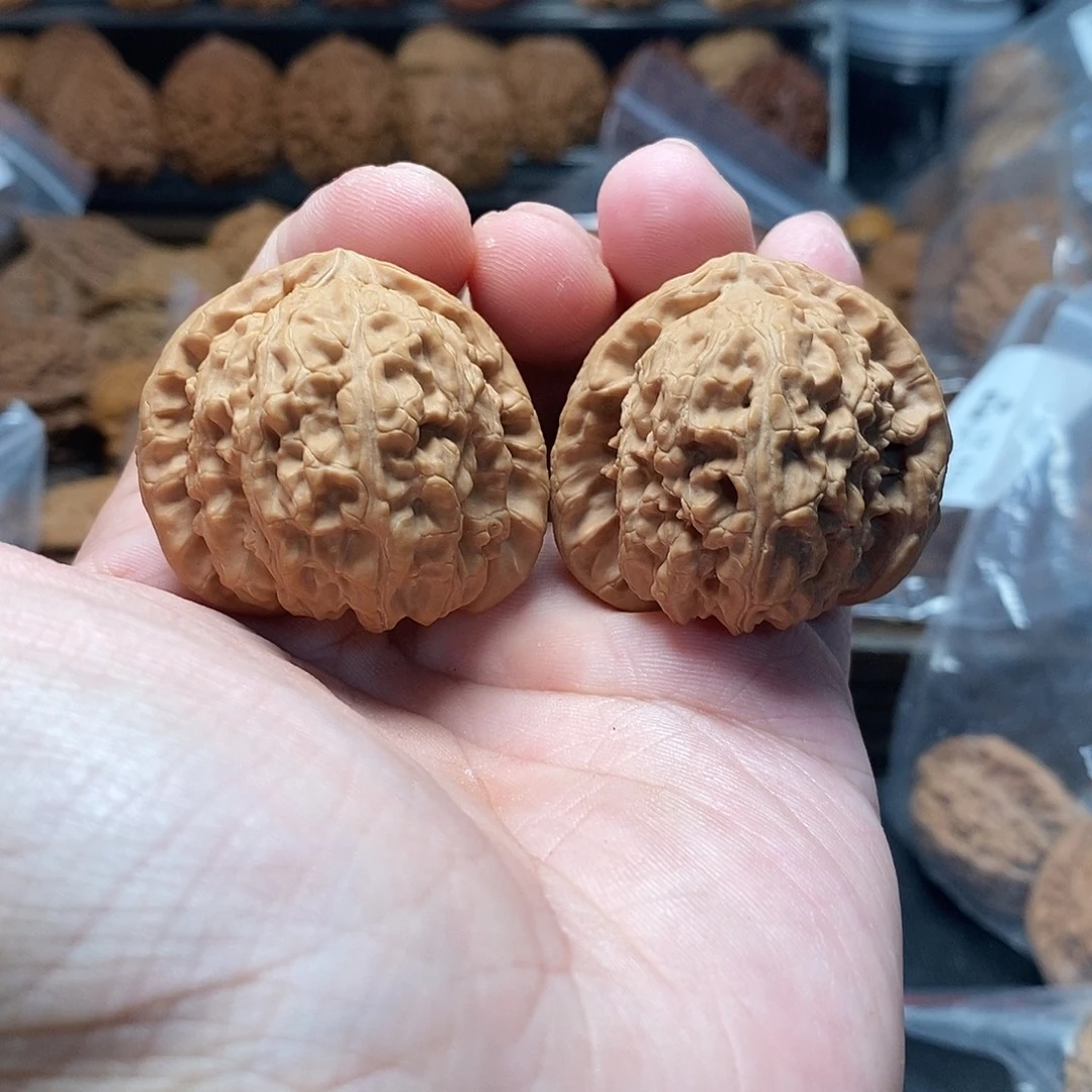 1文玩核桃白狮子39-441