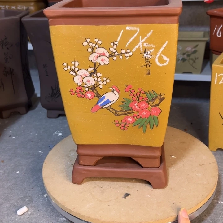 紫砂花盆紫砂花盆