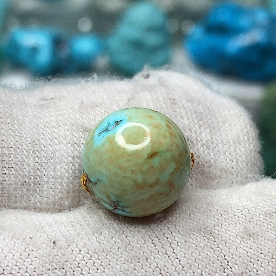 绿松石未镶嵌天然原矿地大质检抖音基地顺丰发货