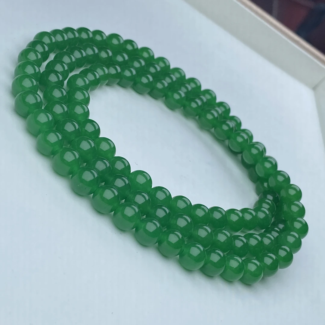 16号精品高货辣绿手串108颗8mm多样性发一件