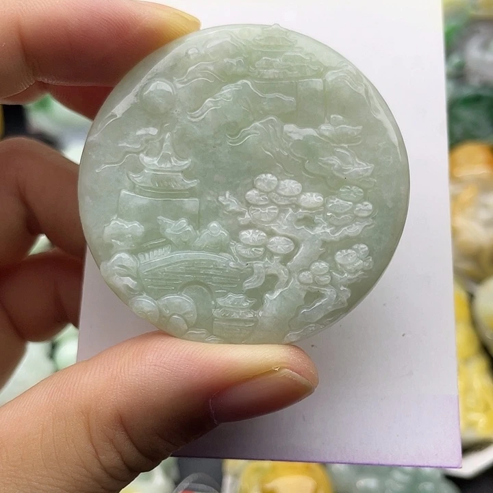 翡翠未镶嵌颈饰天然翡翠