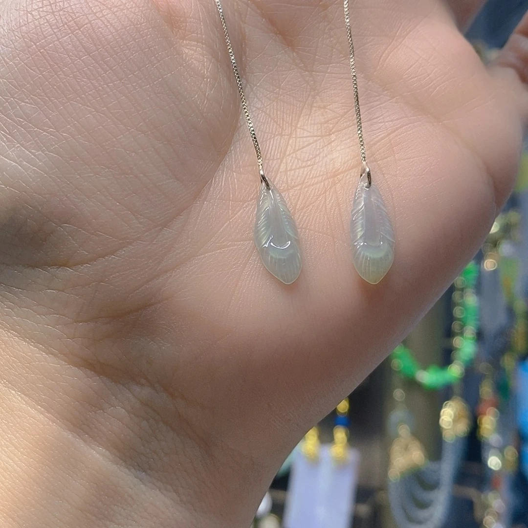 未镶嵌翡翠耳饰翡翠