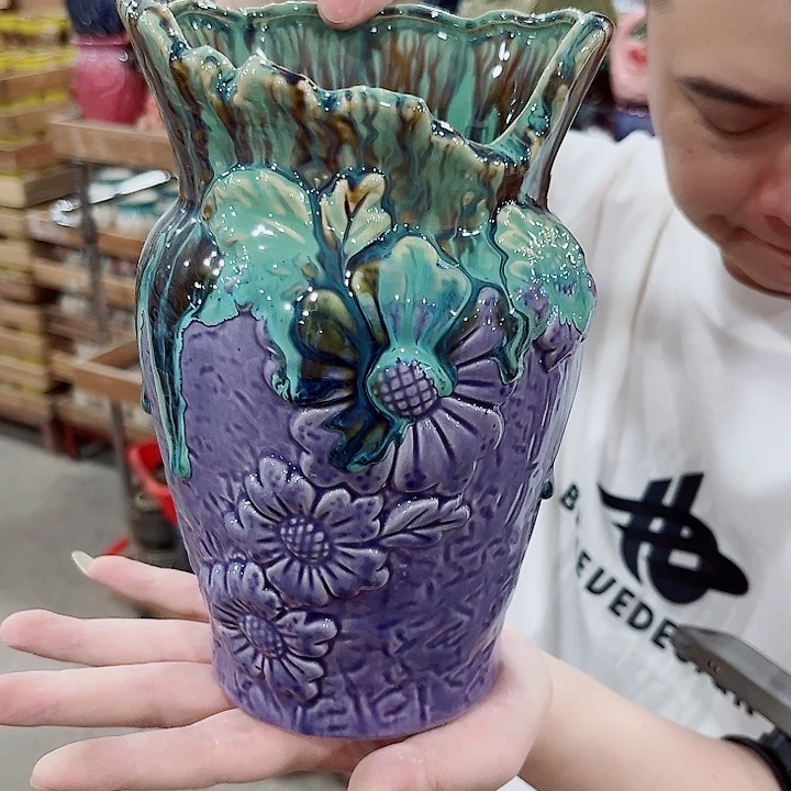 有孔.凑单10元陶瓷花盆发货！