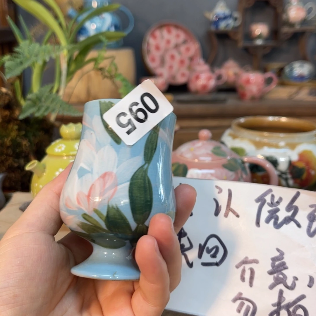 壶素浅陶瓷手工手绘