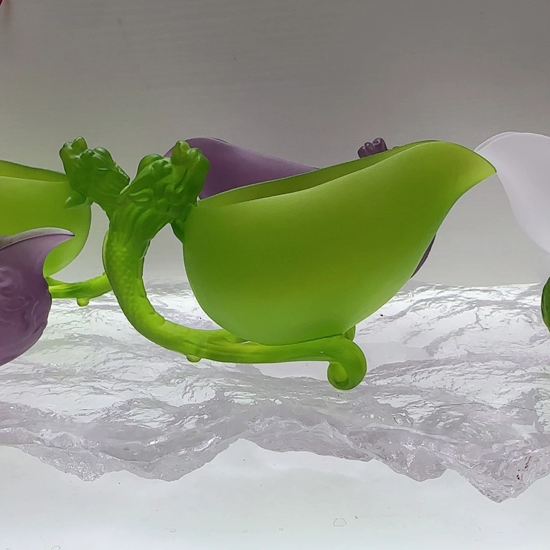 琉璃手工艺品绿色公道杯