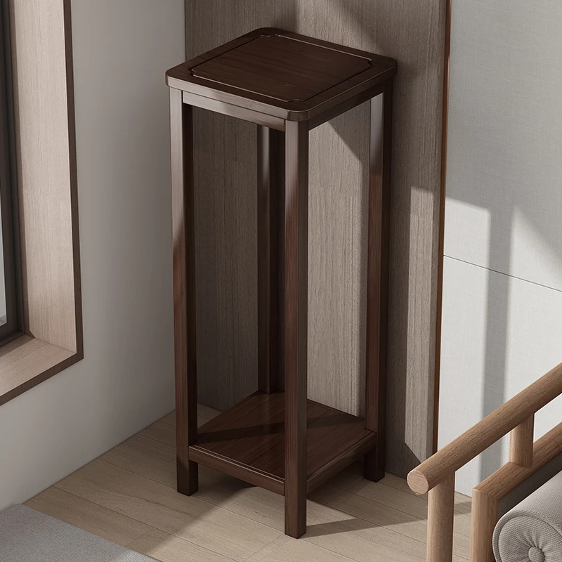 中式楠竹花架子客厅落地式2025新款室内多层放花的架子花架置物架