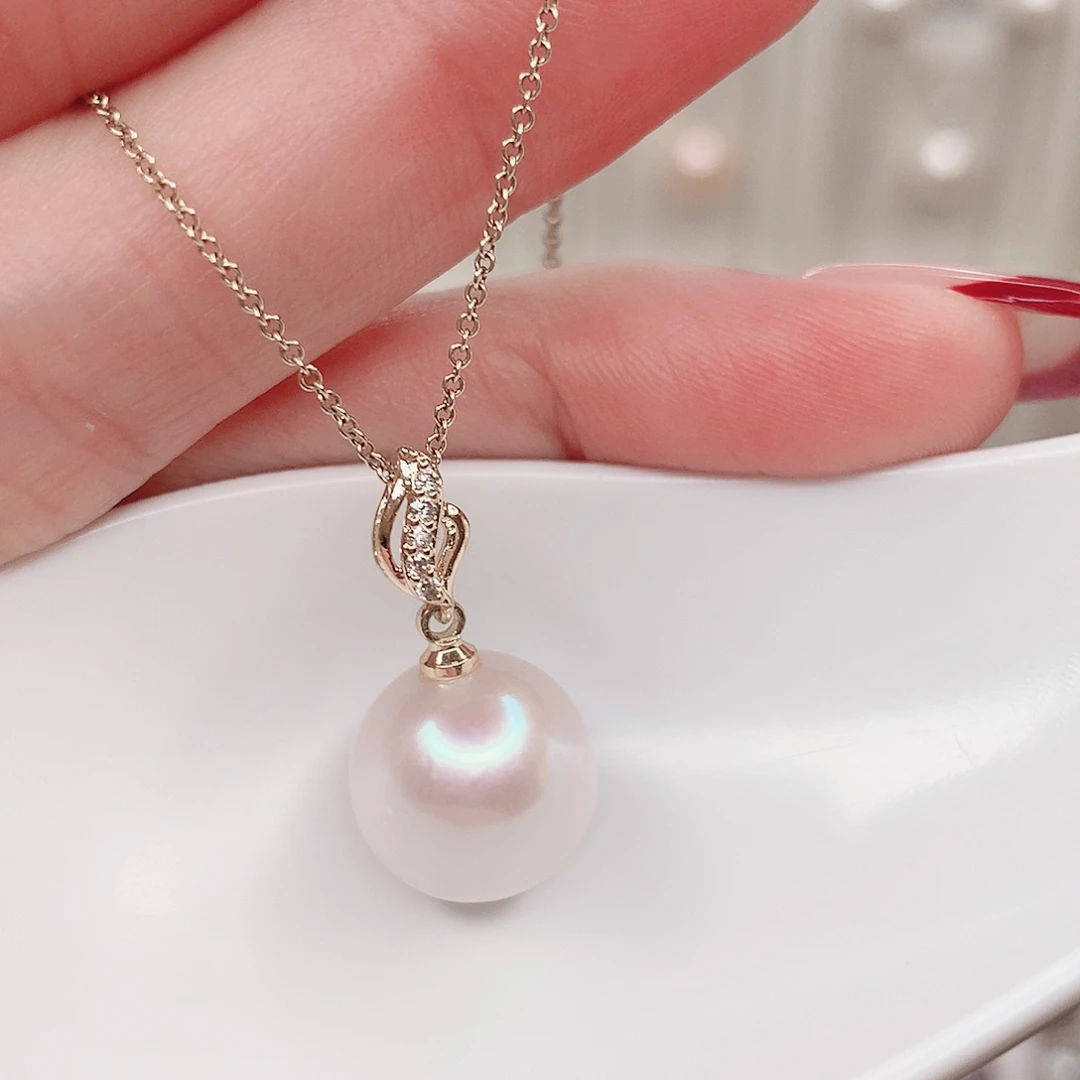 合金淡水珍珠吊坠(赠链)