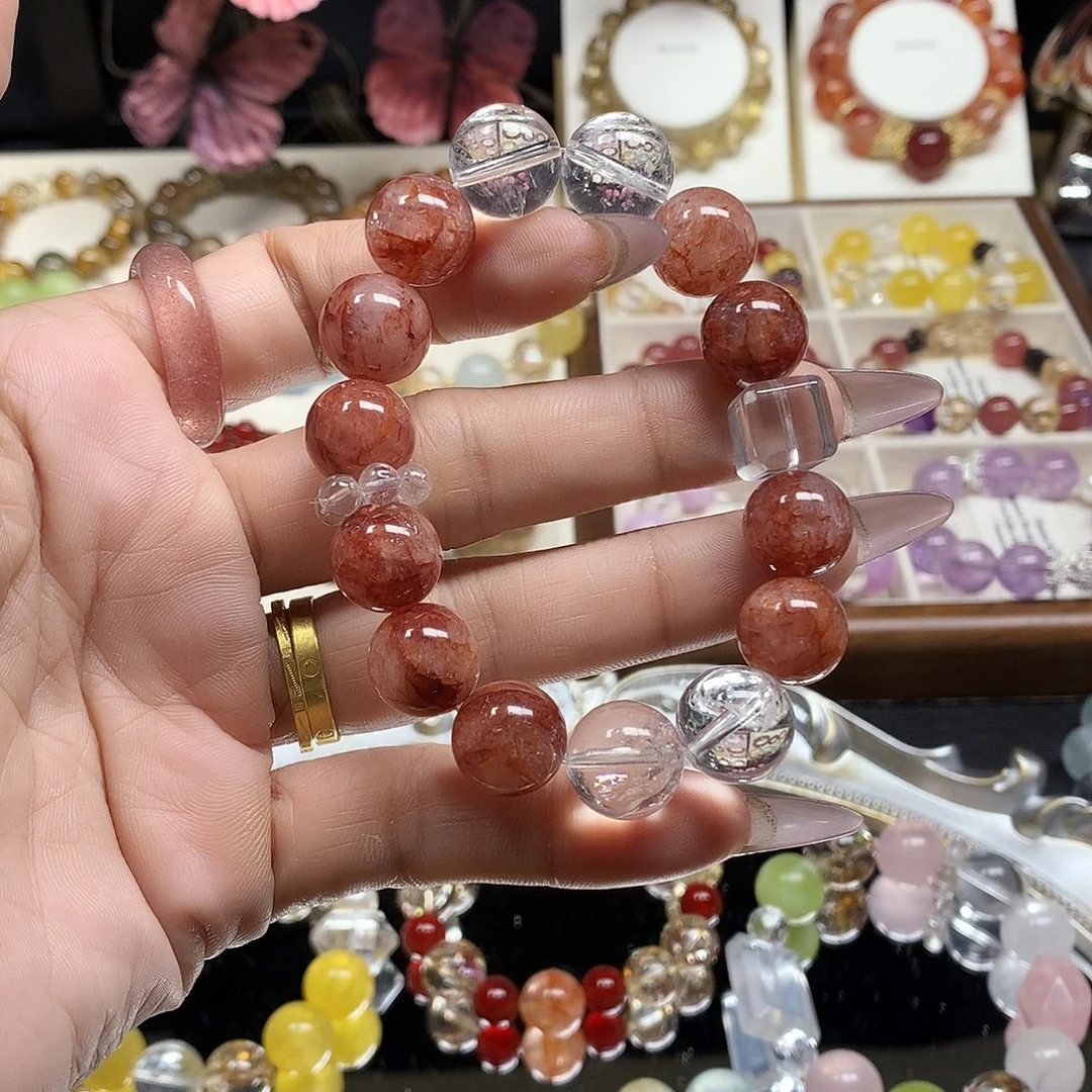 水晶红胶花设计款13