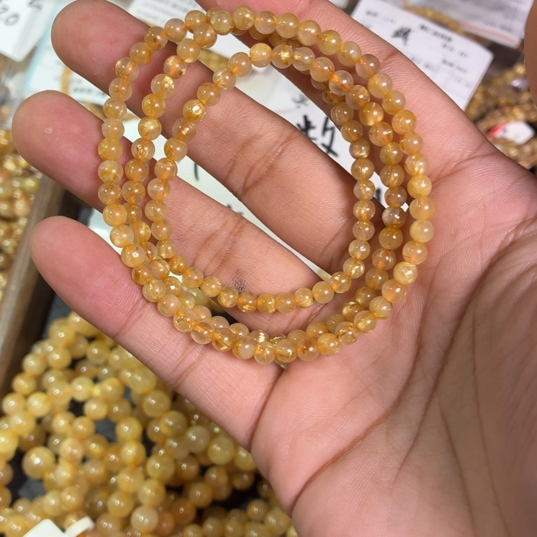 未镶嵌发晶手链卡4.7