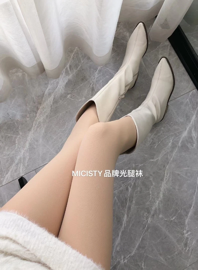 Micisty/密汐皙迪光腿神器春秋冬裸感光腿袜肉色打底连脚一体