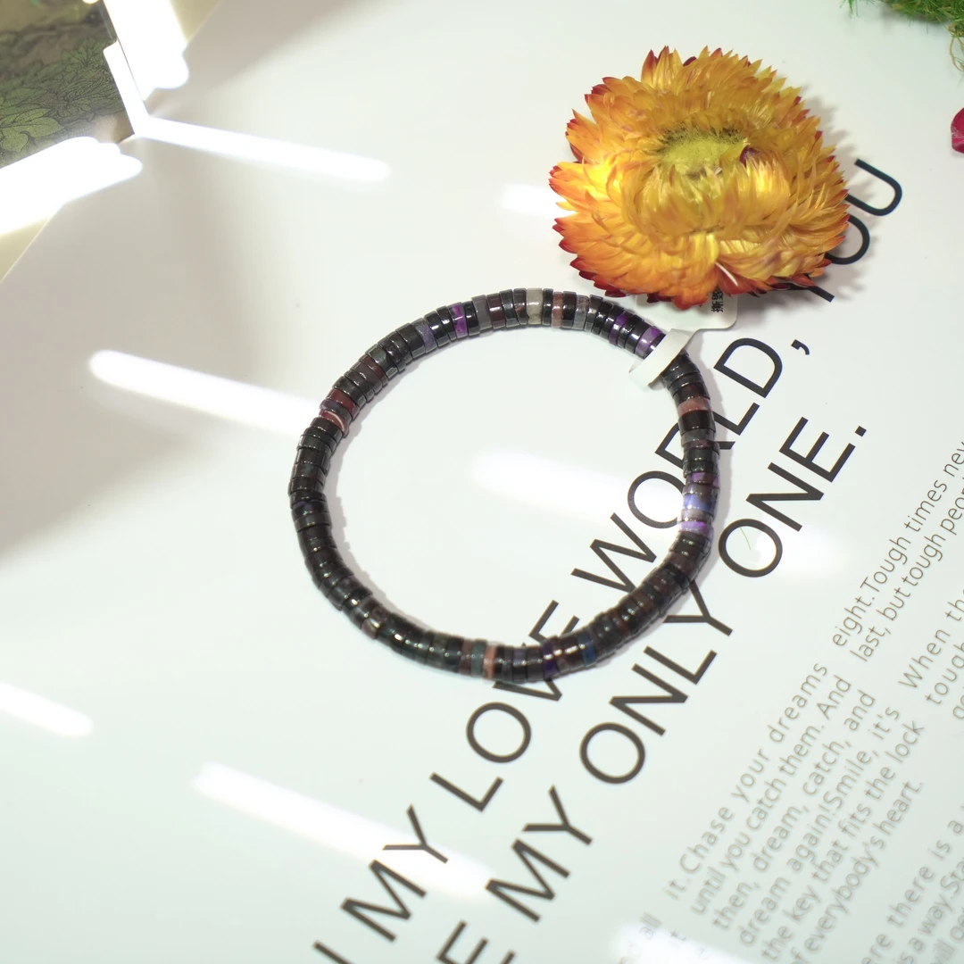 1230舒俱紫舒药片手镯手链5mm左右直切手环（多样性发货发其一）