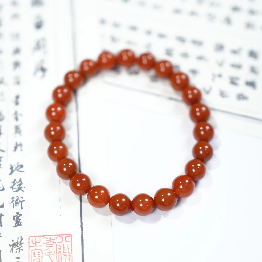 瓦西南红0.9+单圈手串24-25克34010637