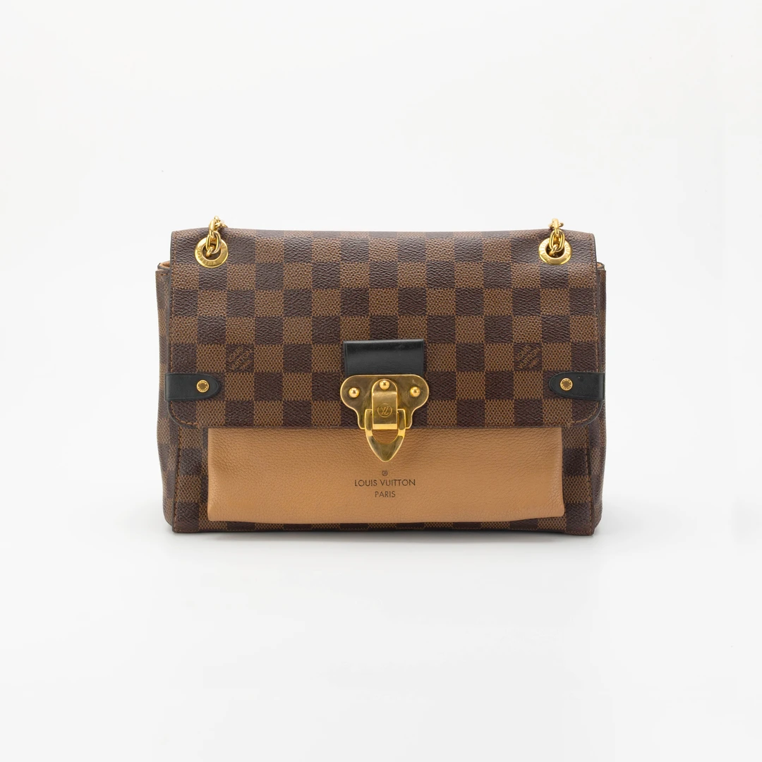 95新 LouisVuitton/路易威登 路易威登Vavin棋盘格链条包lv女包