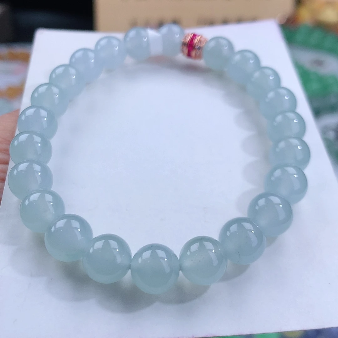 翡翠手链未镶嵌卡8mm