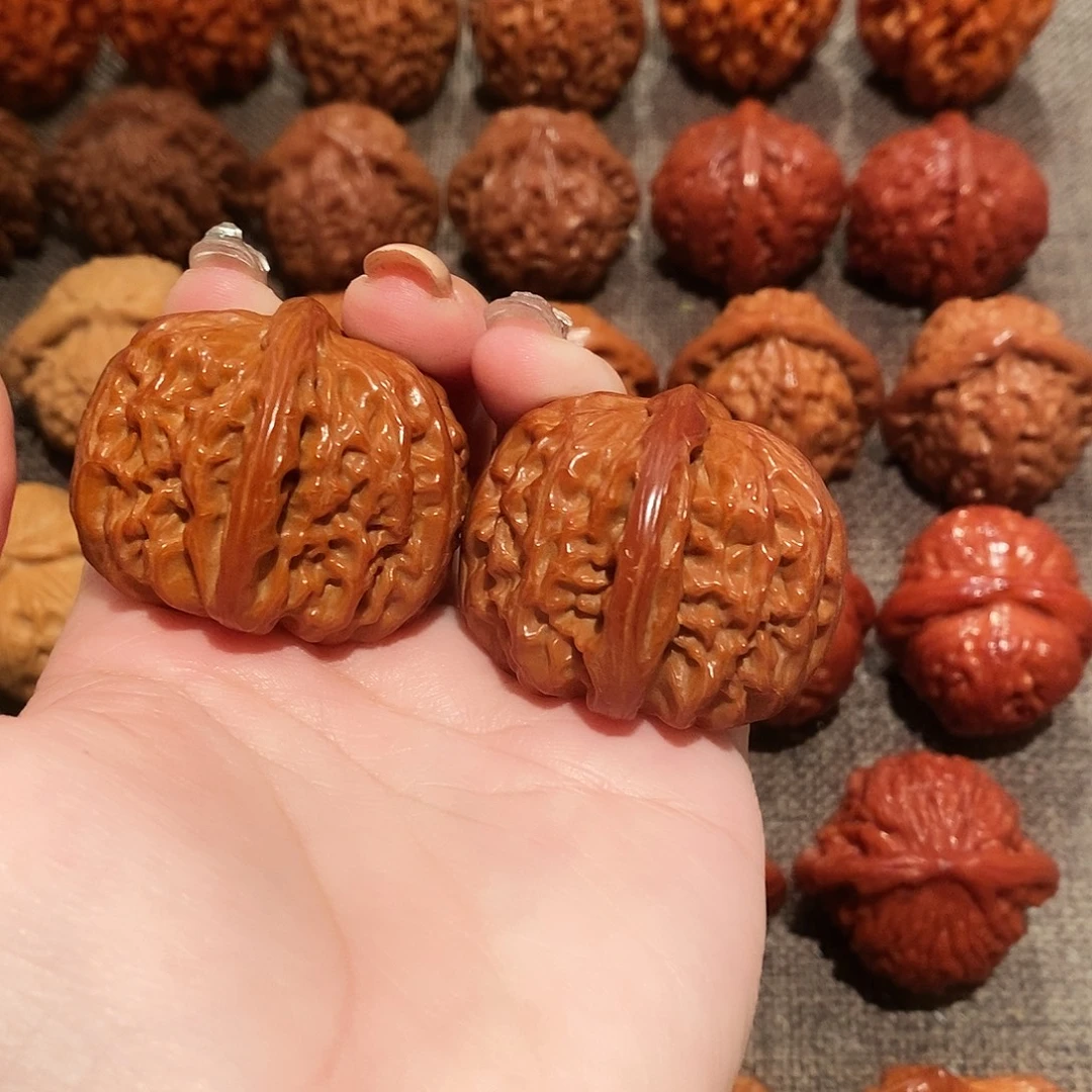 吊坠文玩核桃38球白（肚41尺）0403