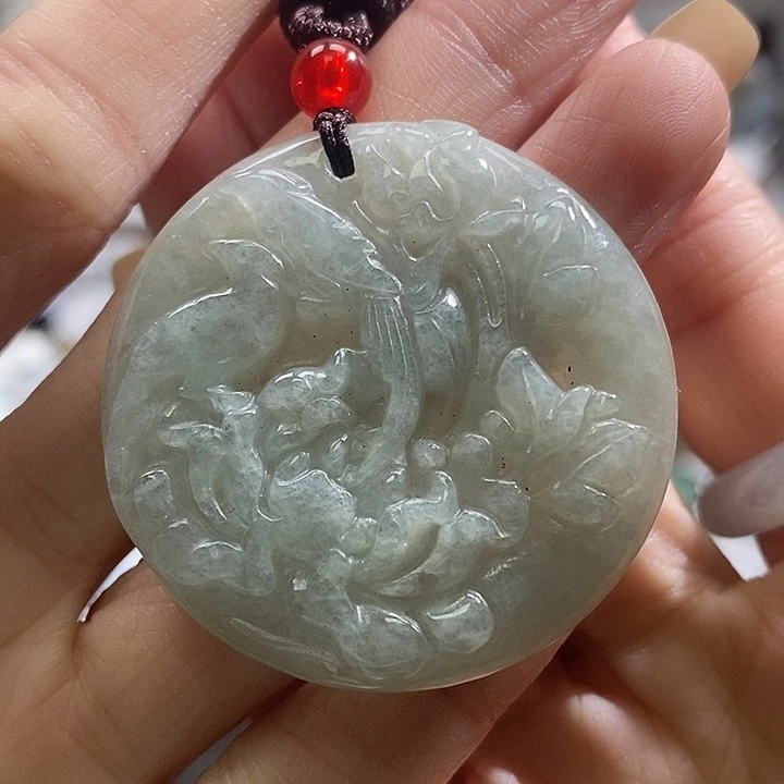 翡翠颈饰未镶嵌黑*翡翠