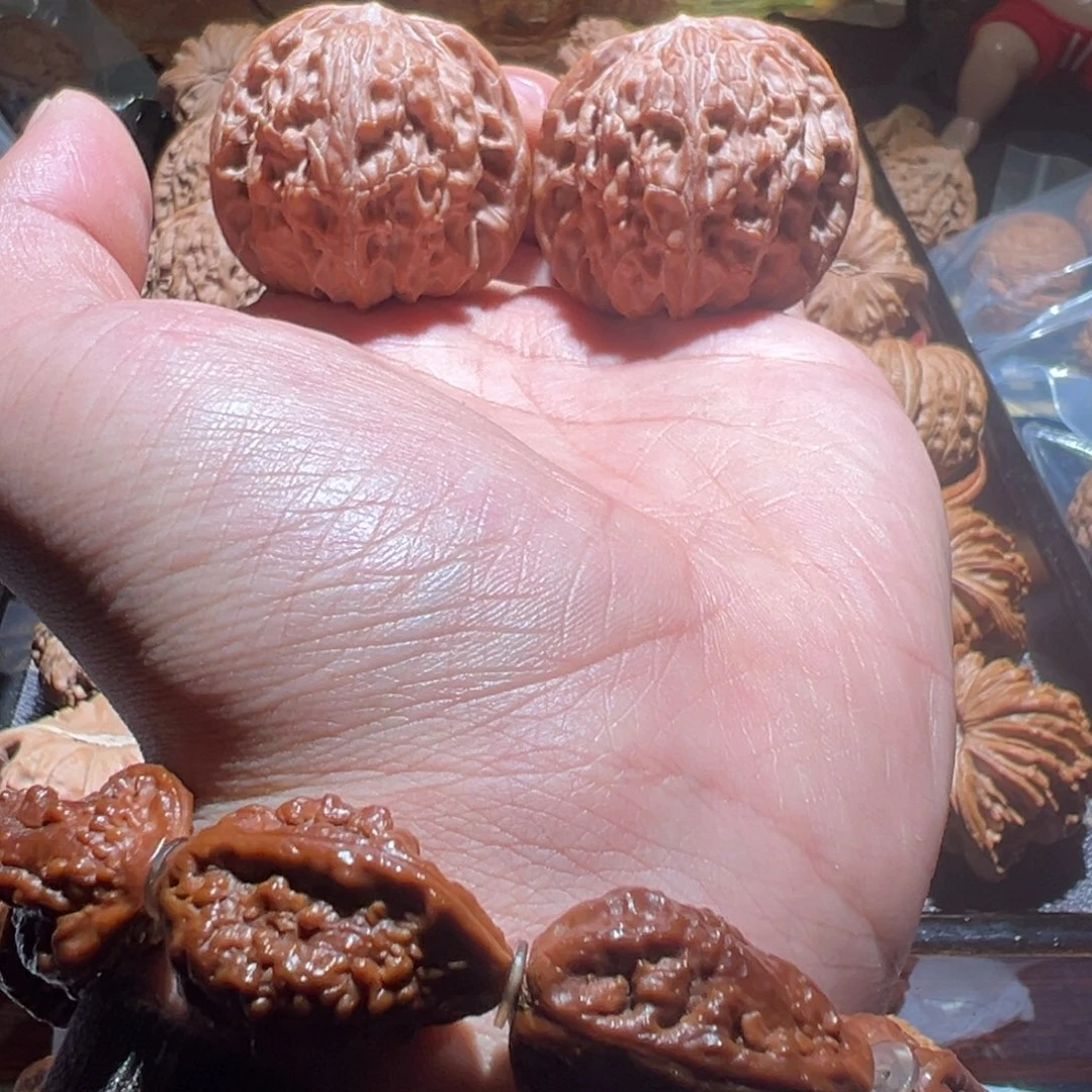 文玩核桃把件磨盘39