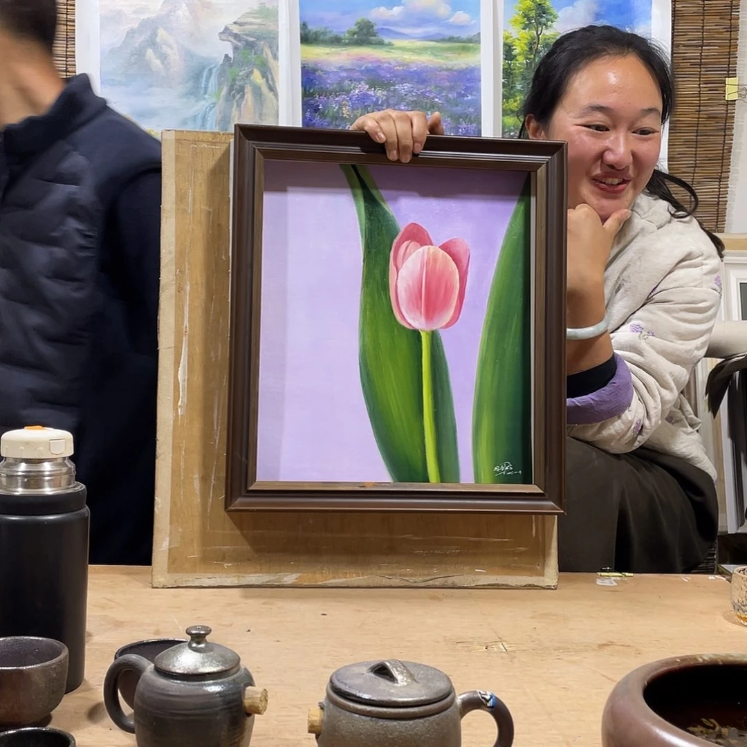 油画薇爽帮恭喜竞拍成功！