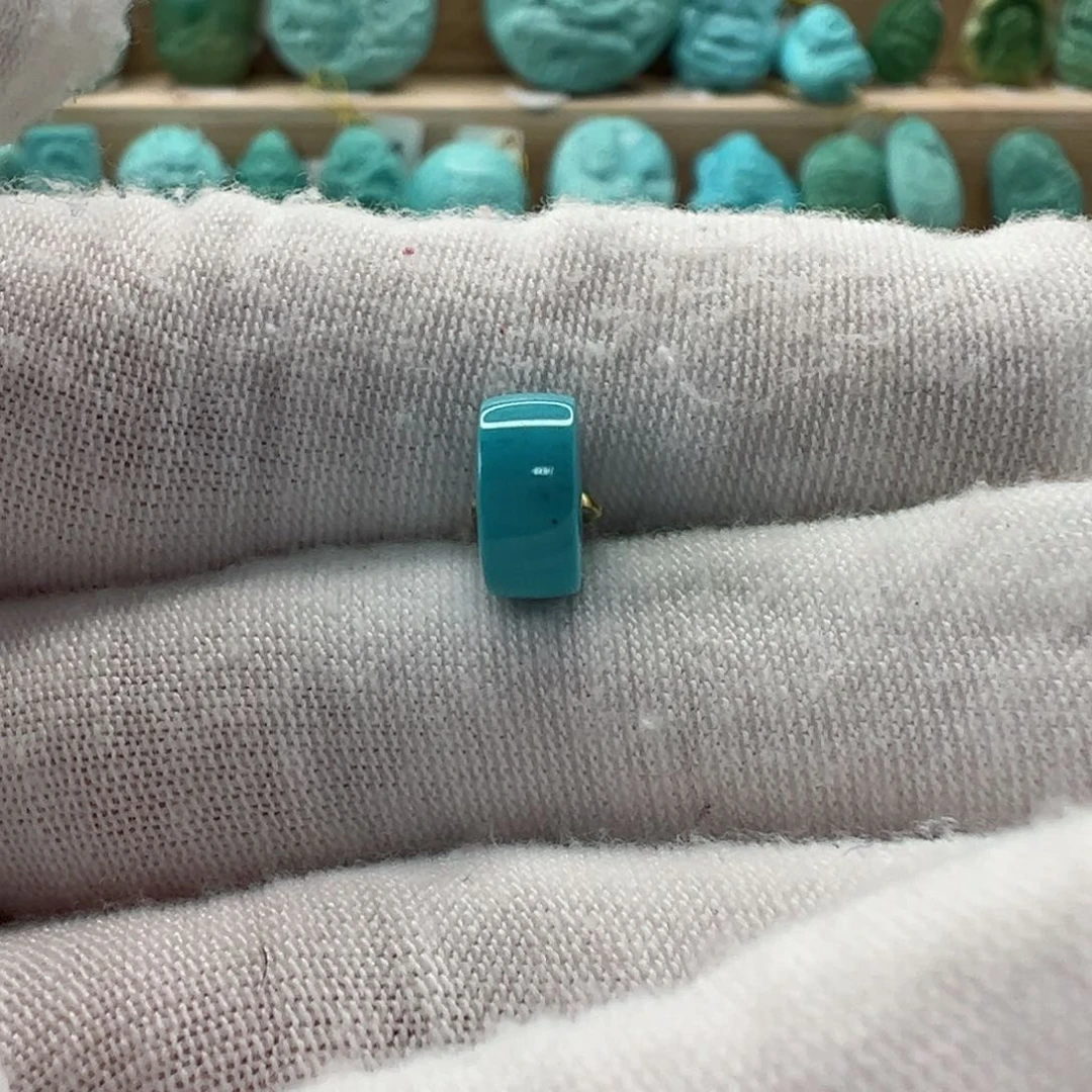 未镶嵌绿松石直切珠8.5x4.2mm