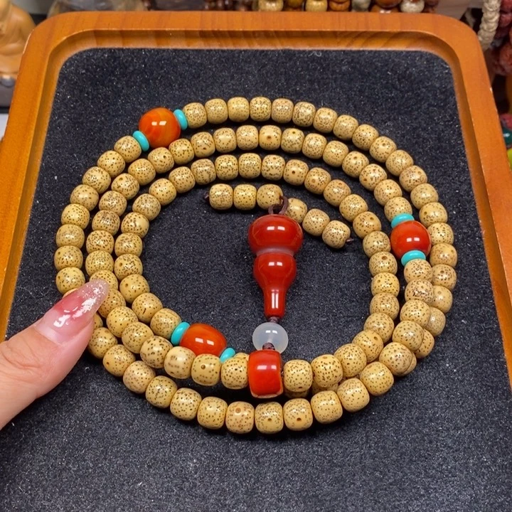 吊坠星月菩提黄金籽9.5