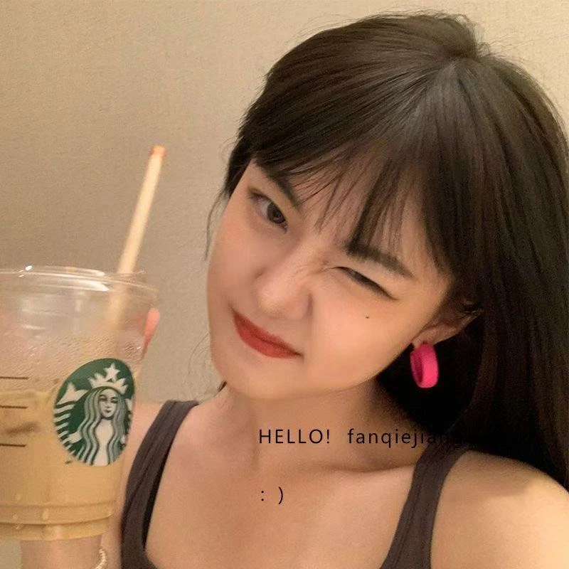 铜合金耳饰 耳环气质高级大气出游搭配新款韩国气质大圆脸显瘦～