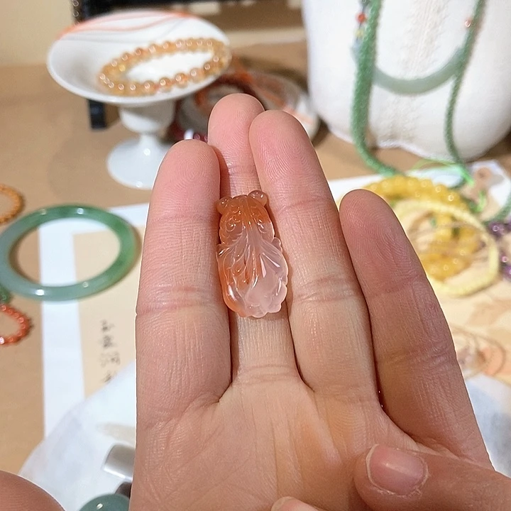 和田玉（糖玉）手链未镶嵌鱼