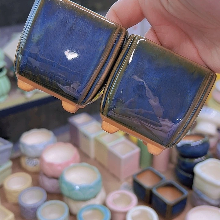 红陶陶瓷花盆当场满12包邮